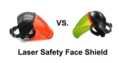 Orange 190-540nm And Green 190-540&800-1100nm Laser Face Shield