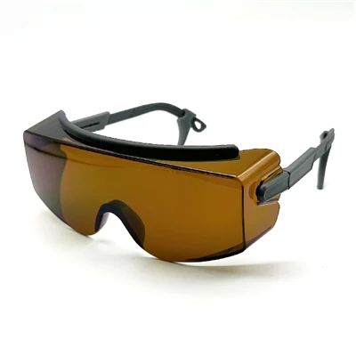 Lasersikkerhedsbriller med bred visir til 190-540nm og 800-1100nm beskyttelse